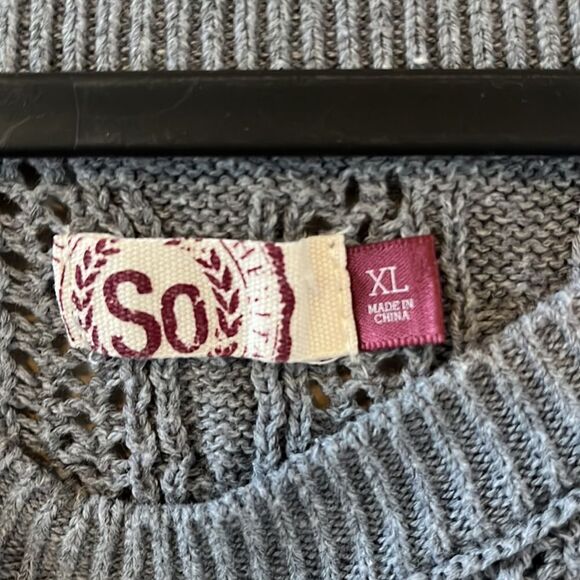Girls’ SO Cotton Blend Sweater Size XL - Picture 3 of 5